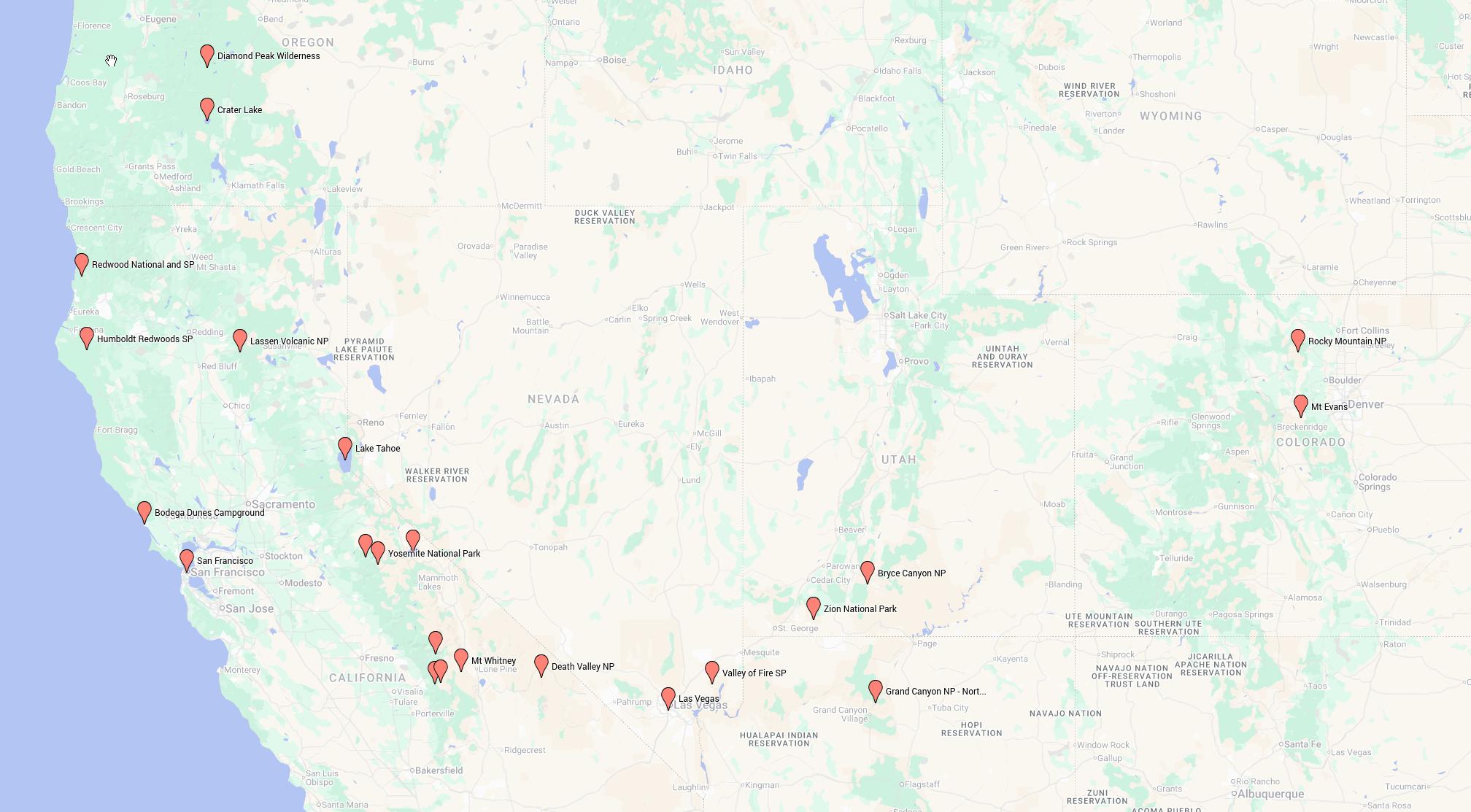 Mapa traily